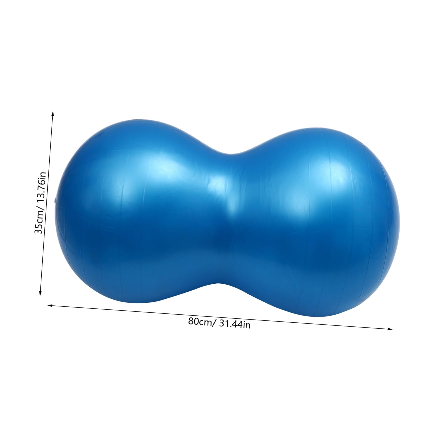 Abaodam Bola de Yoga Forma de Bola de Ejercicio Inflable Antiexplosión para Estiramientos y Tonificación Casa Gimnasio