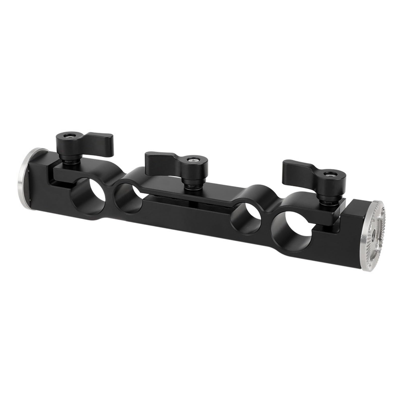Adaptador de abrazadera de doble varilla de 15 mm y 19 mm con soporte de doble roseta para sistemas de cámara, jaula de cámara, abrazadera de extensión de fotografía
