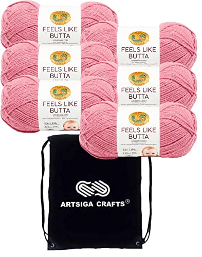 Image of Lion Brand Yarn Feels Like Butta 215-140 Dusty Pink