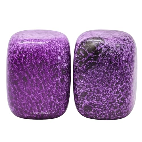 Image of Certified Stichtite Crystal Healing Tumbled Stone, Natural Polished Crystals for DIY Crafts, Manifestation, Meditation, Pooja Feng Shui and Reiki Healing (30 Grams)