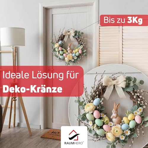 Raumhero Fensterhaken 100% Made in Germany - zum Einhängen (26 Stk.) Haken für Fenster Deko, Aufhänger Fensterdeko, Lichterkette… – Ansicht 2