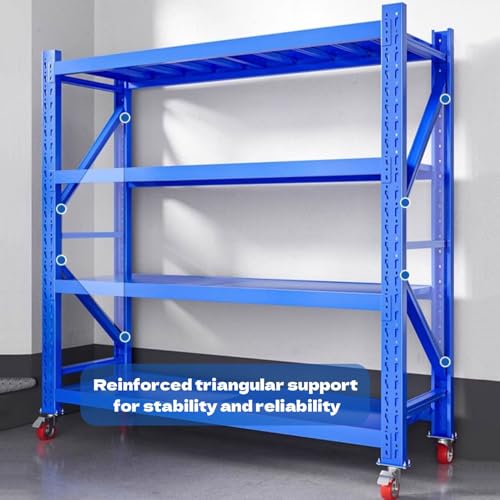 Scaffali regolabili in metallo – Heavy DutyRack per garage cucina cantina stoccaggio – Scaffale in acciaio robusto e versatile