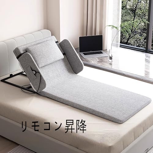 シングルベッド 低反発メッシユ仕様収納式電動リクライニングベッド