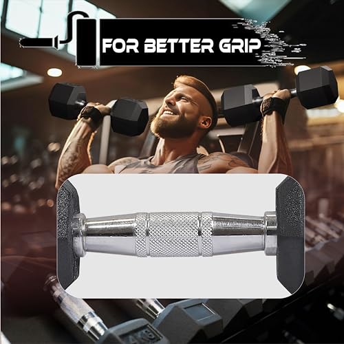 Image of NEXO Rubber Hex Dumbbell set 5kg dumbell Iron Stainless steel grip dumbbell set for Home Gym Workout Dumbbells Weights,gym equipment. Black