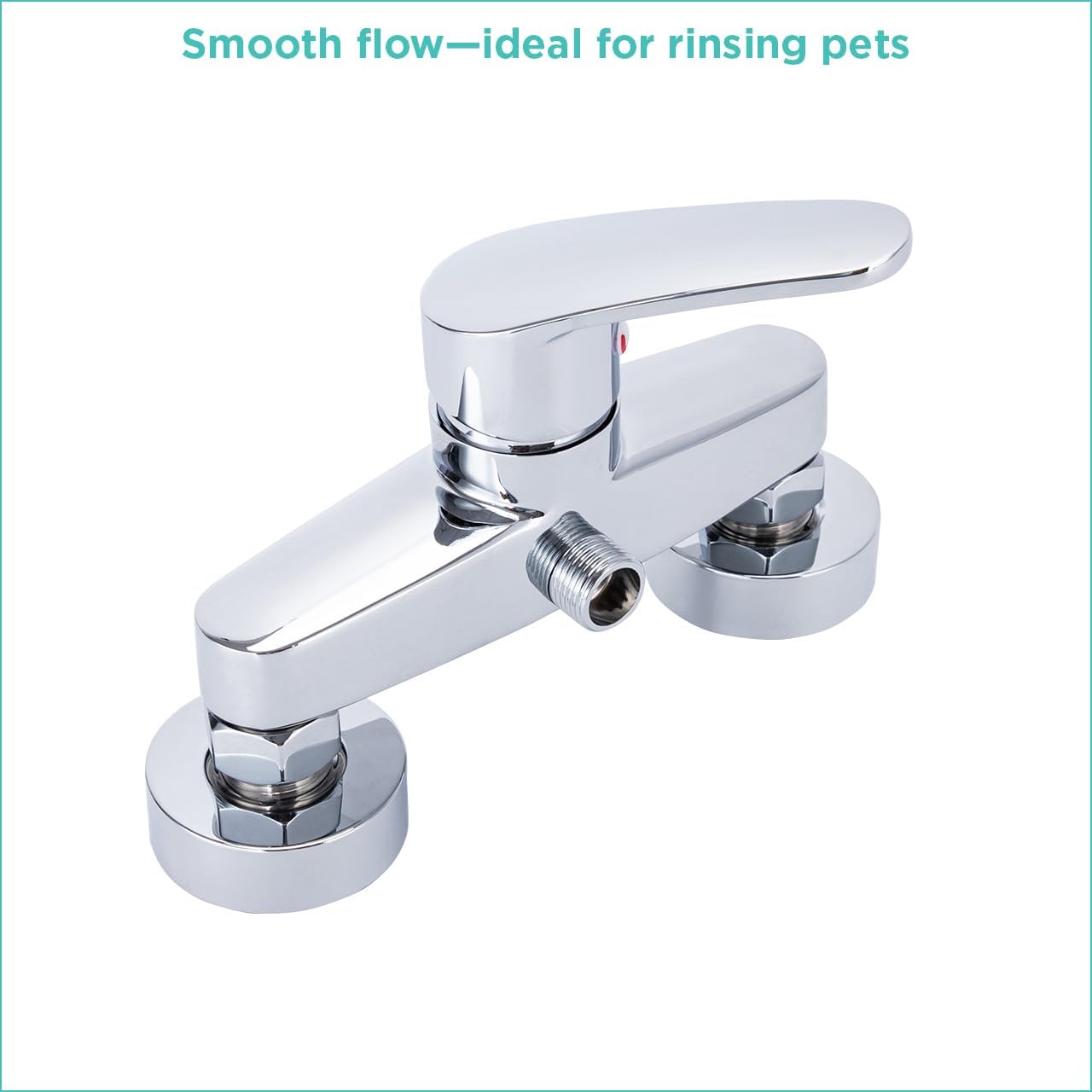 GROOMER ESSENTIALS Lever Faucet for Grooming Tubs with 6" Center Mounts Compatible Walk-in Tubs, Ideal for Dog Nail Trimmers, Kitchen Essentials, and Kitchen Gadgets