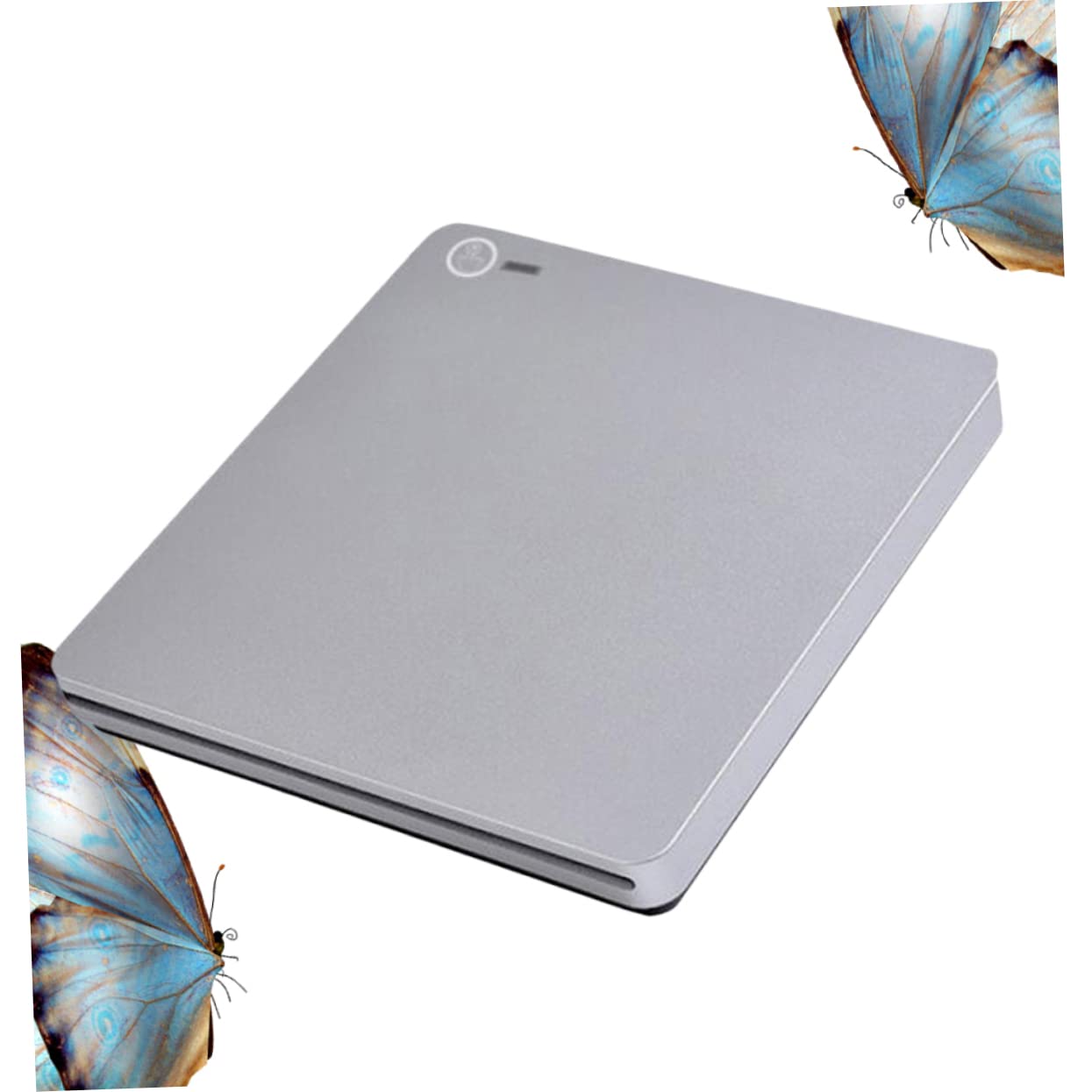 Homoyoyo Grabadora De CD Tipo c Grabadora De CD De Doble Succión Multifuncional Compatible y Ligera Plateada