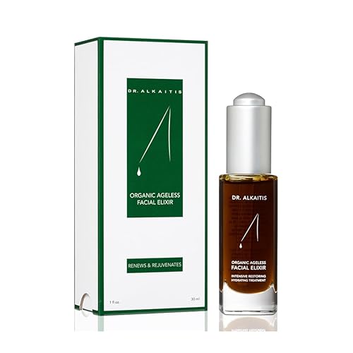 Dr. Alkaitis Suero de elixir facial orgánico sin edad, 1 onza líquida