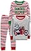 Produktbild Simple Joys by Carter's 3-Piece Snug-fit Cotton Christmas Pajama Set, Red/White Stripe/Motorcycle, 6