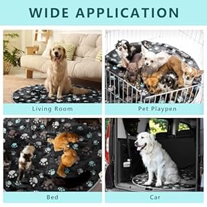 4-Pack-Whelping-Pads-Washable-for-Dog-Waterproof-Pet-Pads-Dog-Pee-Pads-Reusable-Training-Pads-Absorbent-Round-Whelping-Pad-Floor-Pad-Dog-Bed-Mat-Puppy-Pad-for-Crate-Potty36-Inch-Dark-Gray - Cucciolini Doodles   4-Pack-Whelping-Pads-Washable-for-Dog-Waterproof-Pet-Pads-Dog-Pee-Pads-Reusable-Training-Pads-Absorbent-Round-Whelping-Pad-Floor-Pad-Dog-Bed-Mat-Puppy-Pad-for-Crate-Potty36-Inch-Dark-Gray