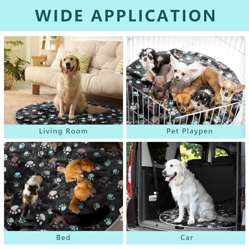 4-Pack-Whelping-Pads-Washable-for-Dog-Waterproof-Pet-Pads-Dog-Pee-Pads-Reusable-Training-Pads-Absorbent-Round-Whelping-Pad-Floor-Pad-Dog-Bed-Mat-Puppy-Pad-for-Crate-Potty36-Inch-Dark-Gray - Cucciolini Doodles   4-Pack-Whelping-Pads-Washable-for-Dog-Waterproof-Pet-Pads-Dog-Pee-Pads-Reusable-Training-Pads-Absorbent-Round-Whelping-Pad-Floor-Pad-Dog-Bed-Mat-Puppy-Pad-for-Crate-Potty36-Inch-Dark-Gray
