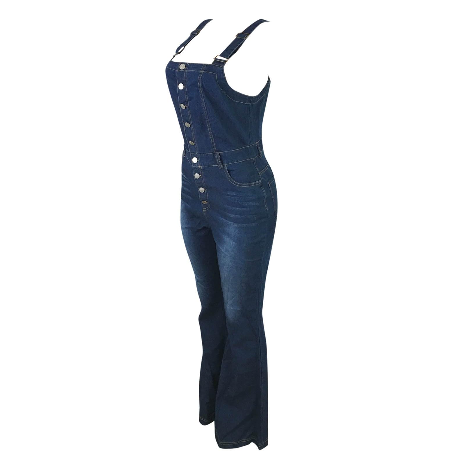 Vestido Camisero Mujer Vaqueros Peto Trabajo Monos Pantalon Falda Vaquera Larga Mono Elegante De Vaquero para Petos