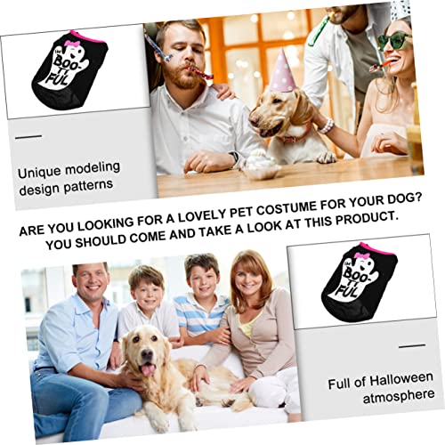 iplusmile 3 Pçs Traje Halloween Gatos Suprimentos Para Cachorros Casacos Roupas Temáticas Vestido De