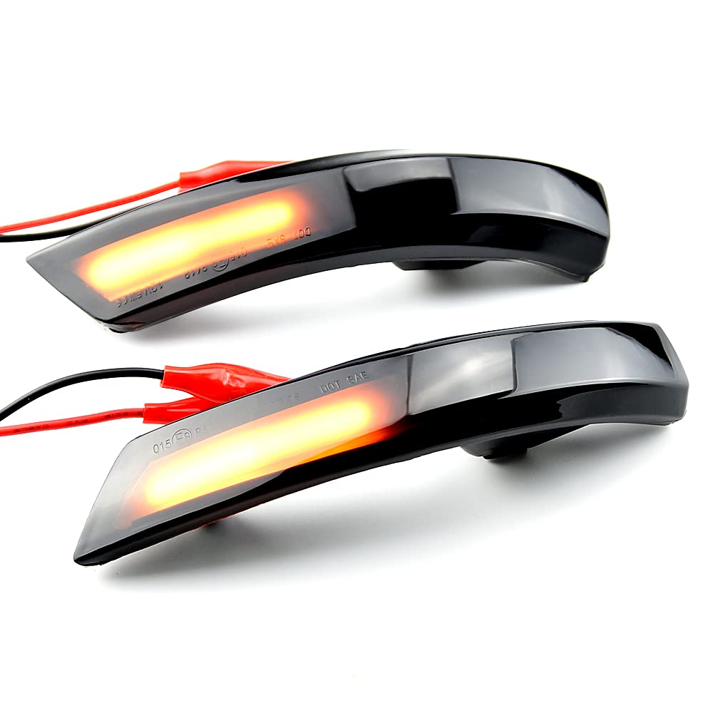 2 pezzi indicatori di direzione a LED per specchietto retrovisore, Compatibile con Fo-rd Fo-cus 2 3 MK2 MK3 Compatibile con Mond-eo MK4
