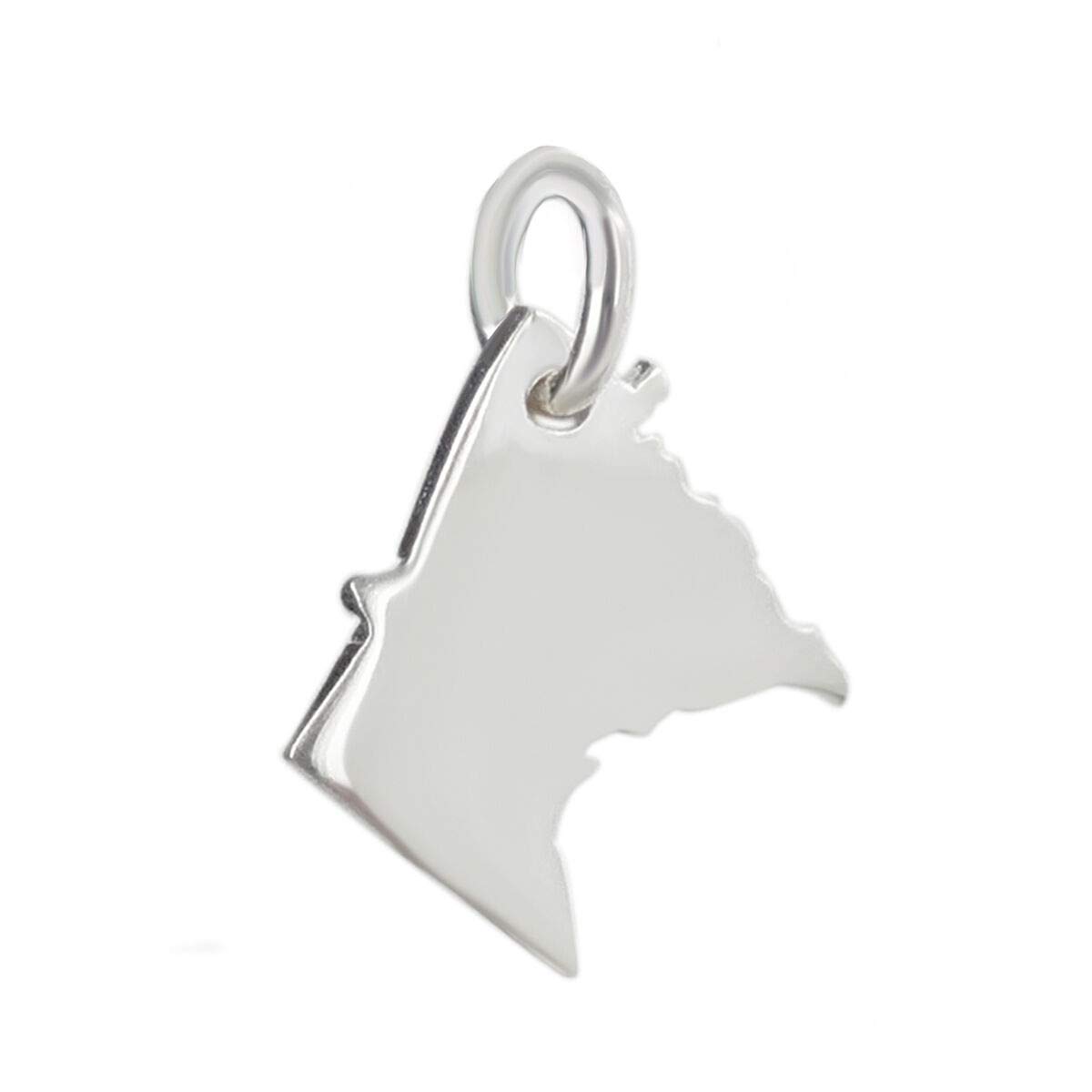 Generic925 Sterling Silver - Minnesota State Charm - Midwest Twin Cities Lakes Tiny