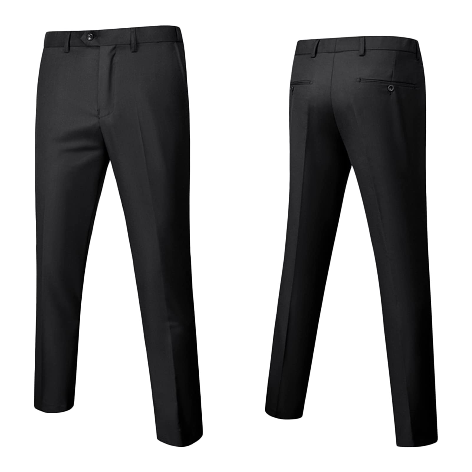 Men Shawl Lapel 3 Piece Tuxedo Suit Slim Fit One Button Jacket Vest & Pant Set Business Wedding Dinner Blazer Set (Red,XX-Large)