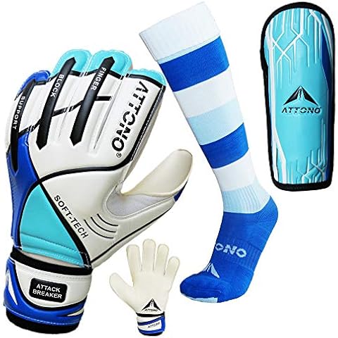 ATTONO Torwarthandschuhe Fingersave im Set Handschuhe Cover