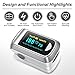 Fingertip Pulse Oximeter Blood Oxygen Saturation Monitor, Heart Rate and Fast Spo2 Reading Oxygen Meter with OLED Display Screen with AAA Batteries