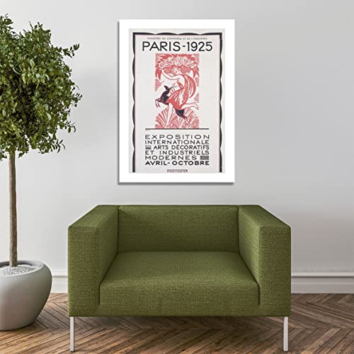 1925 Paris Exhibition affiche déco murale rétro sans cadre - 7