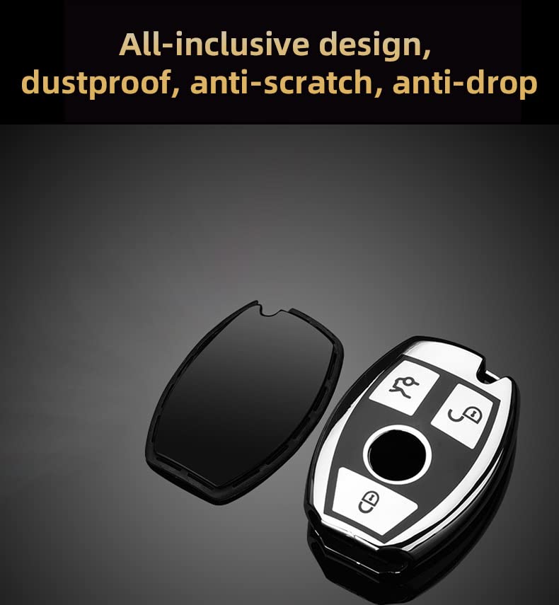 ontto Custodia per Chiavi Auto Adatta per Mercedes Benz Classe ABCE GLA GLK GLC CLS CLA