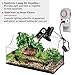 110-volt Heat Light Fixture for Reptiles, Unique 360° Rotating Lamp Head, Securely Clamps or Hangs in your Turtle, Snake, Lizard, Amphibian Tank, Supports both E26/E27 Socket, Bulb not included
