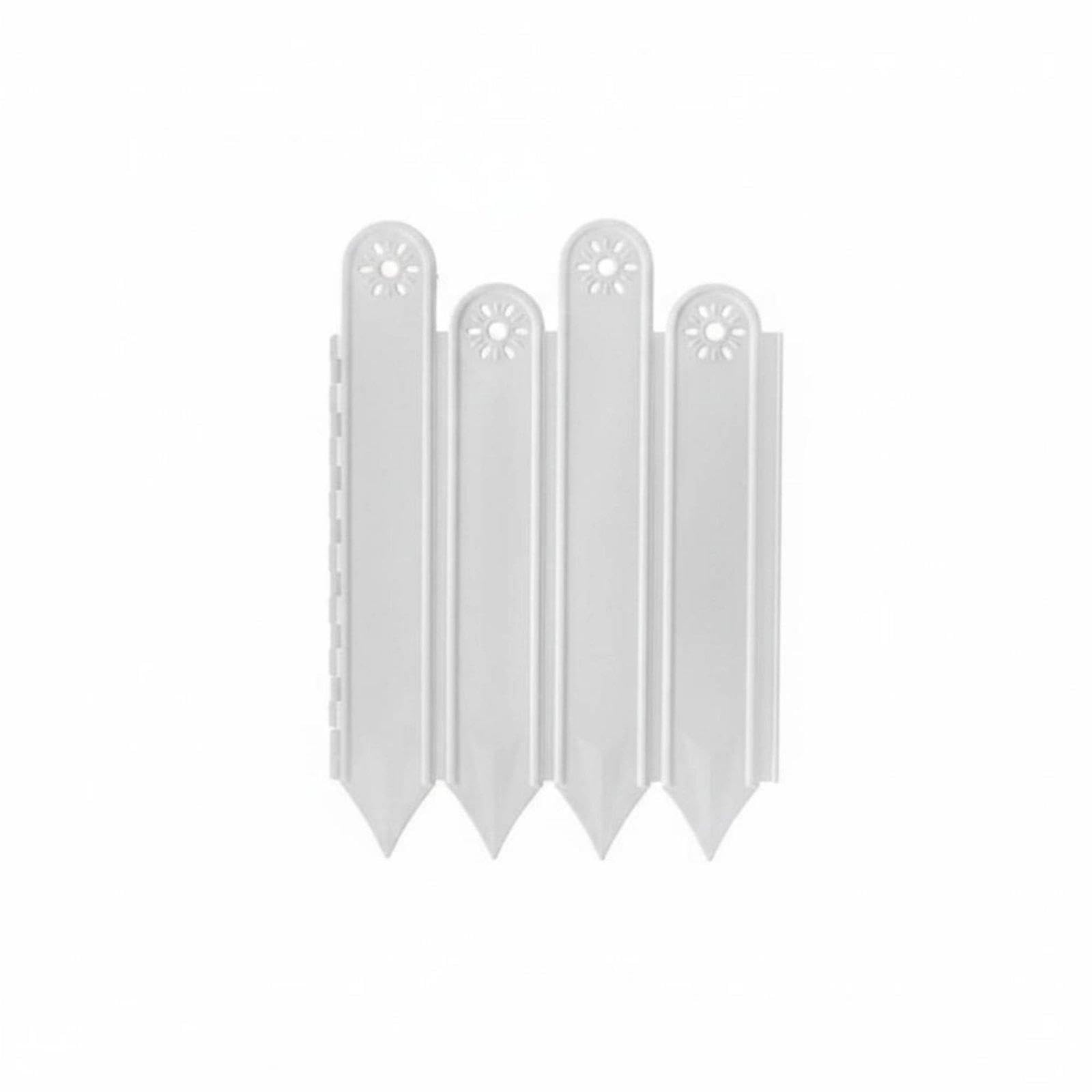 Border Fence Flower Bed Border Flexible Decorative Garden Border for Yard White H22-25cm L2m Wallpaper Borders | Wallpaper & Accessories | Building & Hard-image-48