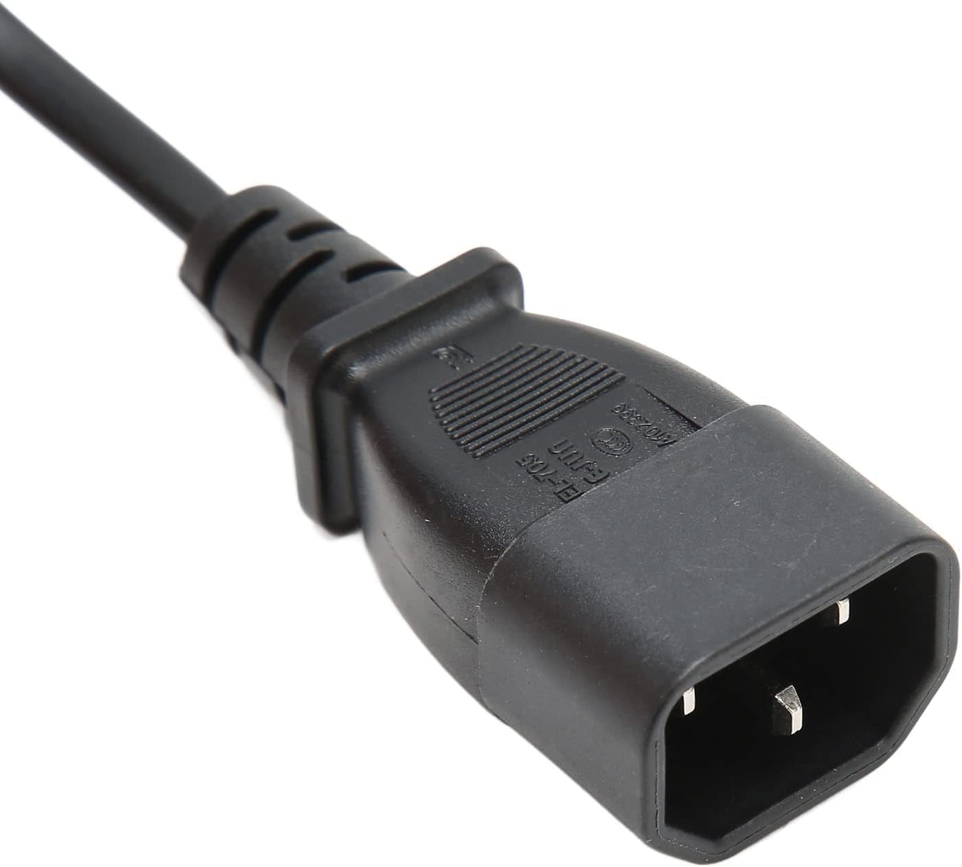 Tekit Standard Molded IEC 320 C14 to C7 Power Cord Replacement for PDU UPS, 10A/110V-240V, C14 Male to C7 Figure 8 Appliance Power Cable,18AWG,3ft/1m