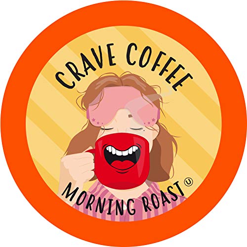 Image of Crave Beverages Morning Roast - Light Roast Coffee Pods, for Keurig K Cup Brewers, 40 Count