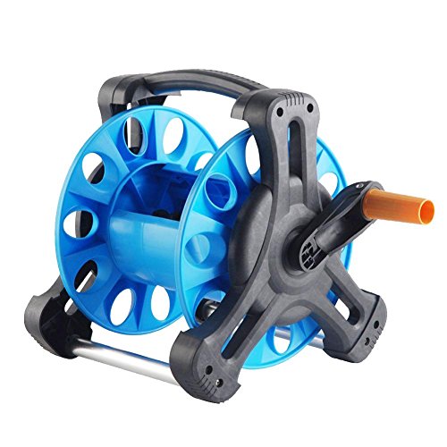 Hose Reel Storage Rack, Assembled Hose Cart Without Hose, Hold up to 15m-25m