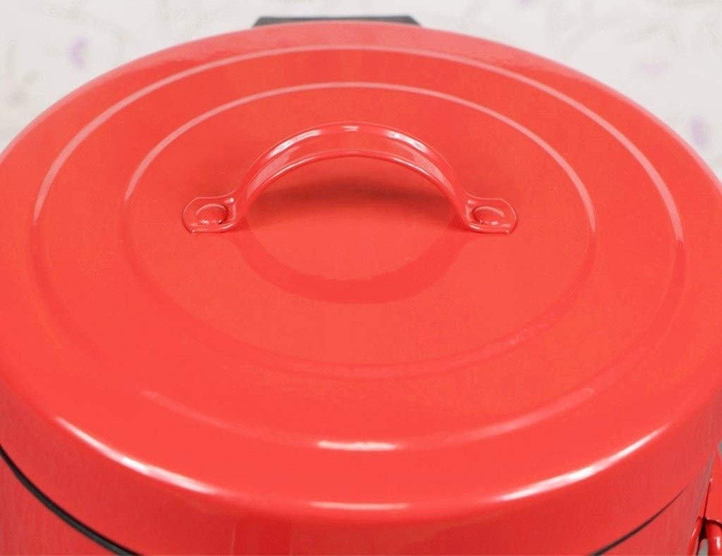Amazon｜赤いゴミ箱、家庭用分類レトロスタイルのゴミ箱キッチンベッド