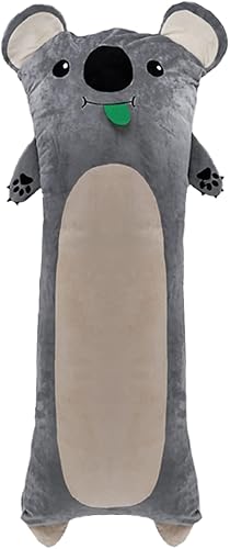 Funda de almohada con diseño de animales de terciopelo súper suave, bonita funda de almohada con cremallera, funda de almohada larga para niños y