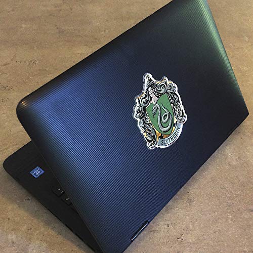 Image of Fan Emblems Harry Potter Domed Chrome Car Decal - Slytherin Crest