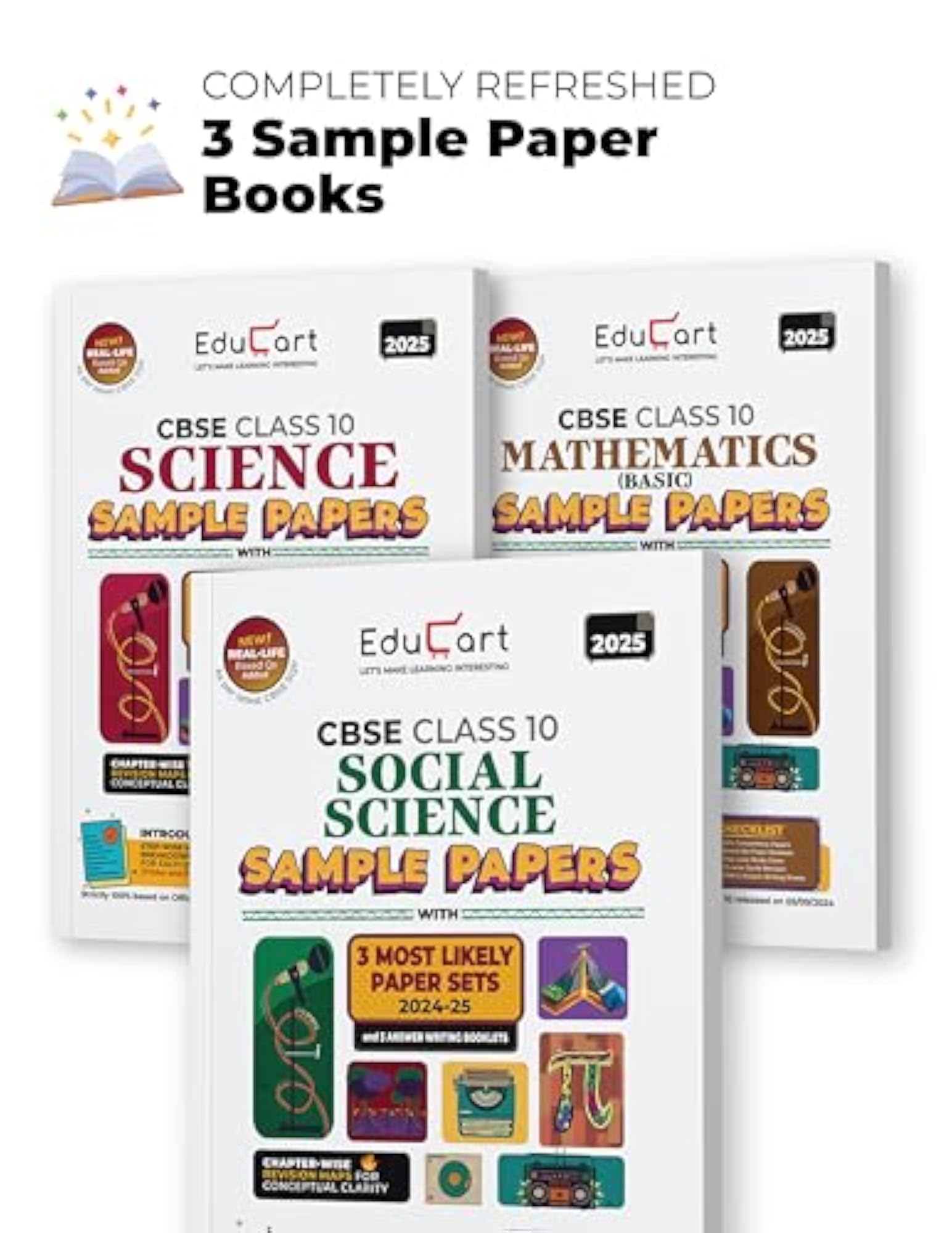 Educart CBSE Class 10 Sample Papers Bundle 2024-25