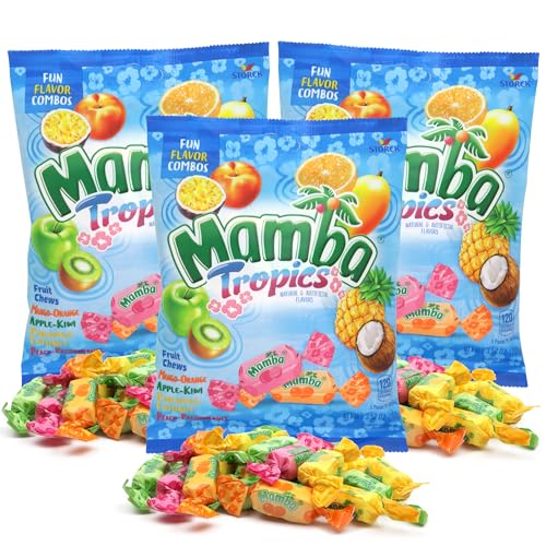 Mamba Tropics Fruit Chews, sabores frutales,3 pzas miniatura 1