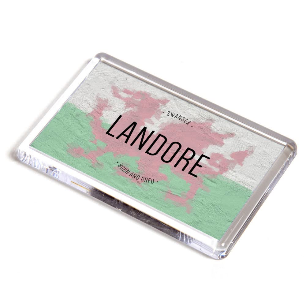 FRIDGE MAGNET - Landore, Swansea - Born and Bred