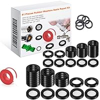 Gysxrda PTFE-Band-Wasserhahn-Unterlegscheiben, Gummi-O-Ringe, Duschschlauch-Unterlegscheiben-Set für Sanitär-Gewindedichtung, Wasserhahn-Anschluss, Duschkopf, Hochdruckreiniger, Schnellkupplung, Luftl