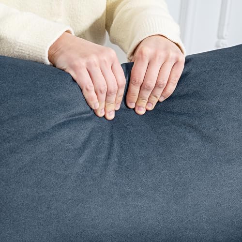 HOMCOM Sillón Relax Reclinable Eléctrico Sillón Reclinable Silencioso con Función Memoria Reposapiés Mando a Distancia Bolsillos Laterales Tela Apto para Mascotas para Dormitorio Salón Azul Oscuro - imagen 9