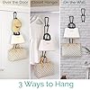 TERRA HOME Purse Hanger Closet Organizer Improved Design Bag Chain Hooks for Wall - Compact, Efficient Storage Solution for Bags, Purses, More as Over The Door, in Your Closett or Wall Mount #5
