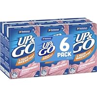 Sanitarium Up and Go Strawberry Flavour Liquid Breakfast 250 ml (Pack of 6)