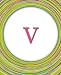 V: Circles Monogram Notebook | Journal | Diary Celebrating Friends & Friendship  Cute Monogrammed Gift (Monogram Gifts)