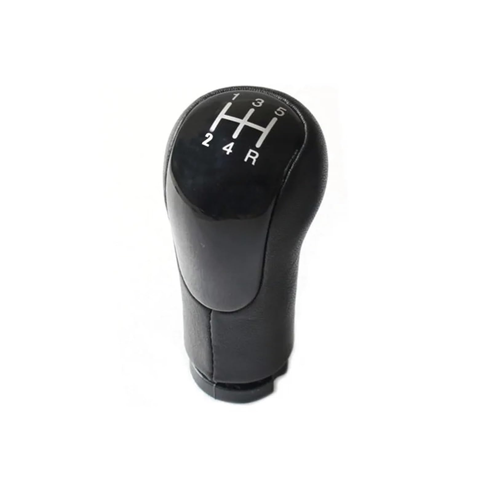 VAVGKDKPZB Shifter Lever Handle for Fiesta 2002-2007 Gear Shift Knob Shifter Lever Change Gaitor Boot Cover(5 Speed Knob Black)