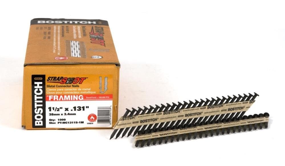 Clous pour connecteur métallique Bostitch pour travaux charpente