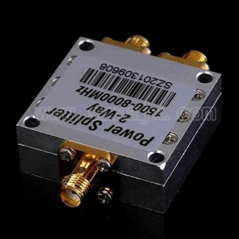 New 2 Way SMA Power Splitter 1500mhz~8000MHz SMA Female 8G Power Divider Signal Cable Splitter Female Divider