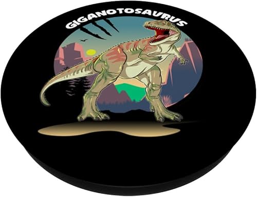 Miniatura 2 de Giganotosaurus diseño de dinosaurio con fondo PopSockets intercambiables PopGrip