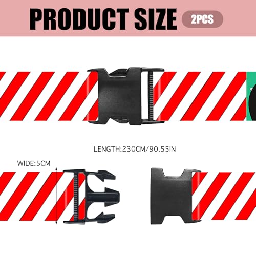 Image of Nuxovilar Luggage Straps Set for Suitcase 1.96x90.5in Polyester