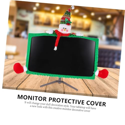 Funda decorativa para pantalla navideña jojofuny ideal como detalle festivo para compañeros 7