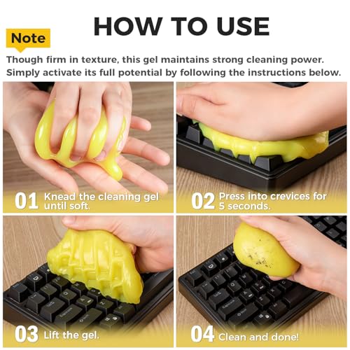 ASFSKY Keyboard & Car Cleaning Gel Putty - Tackle Dust in Tight Spaces