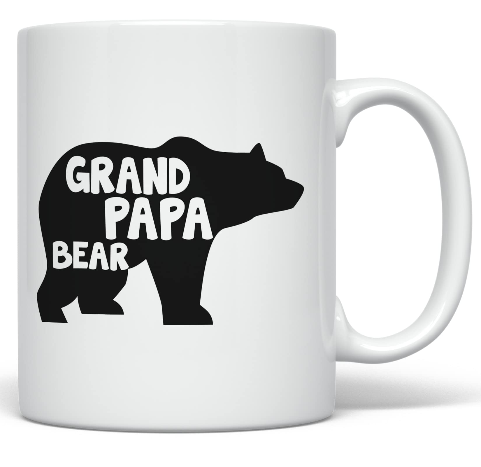 PixiDoodle Grandfather's Grandpapa Bear Coffee Mug (11 oz, White)