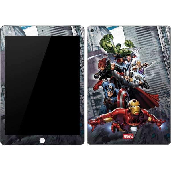 Skinit Decal Tablet Skin Compatible with iPad Pro 9.7in - Officially Licensed Marvel Avengers Attack Design