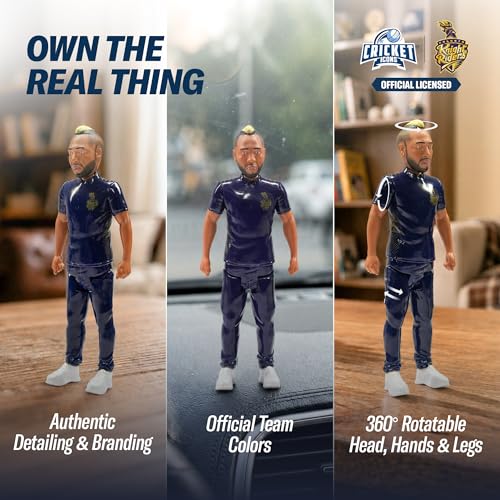 Image of Action Figure, 7 Inch Andre Russell | IPL Edition, 360 Rotatable Head, For Fans & Collectors