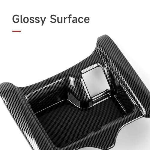 Image of for Honda CR-V 2017 2018 2019 Accessories Cup Water Frame Decals CRV ABS Carbon Fiber Stickers, B